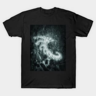 White Spiral Fractal T-Shirt